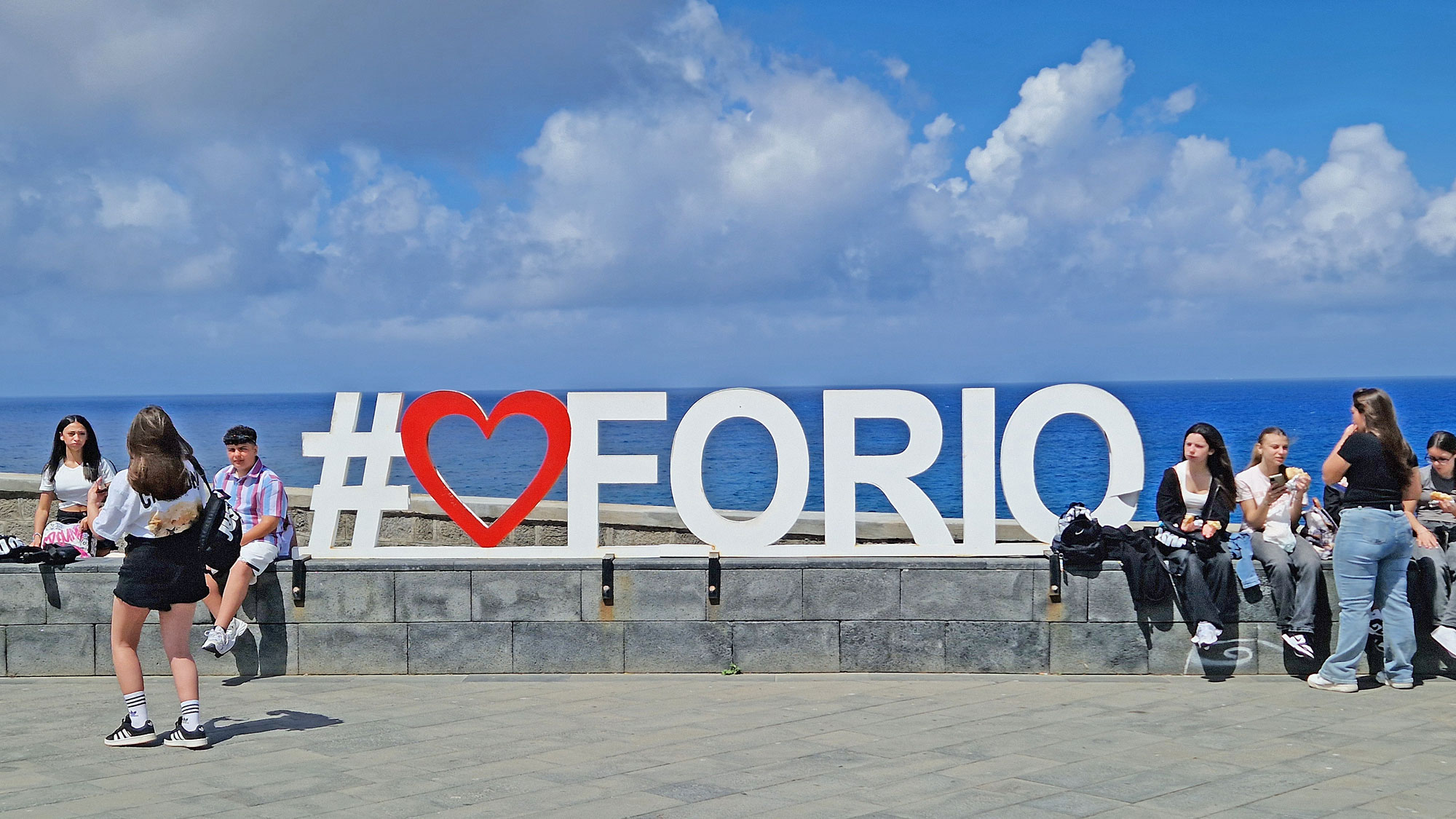Ischia I love forio Schriftzug