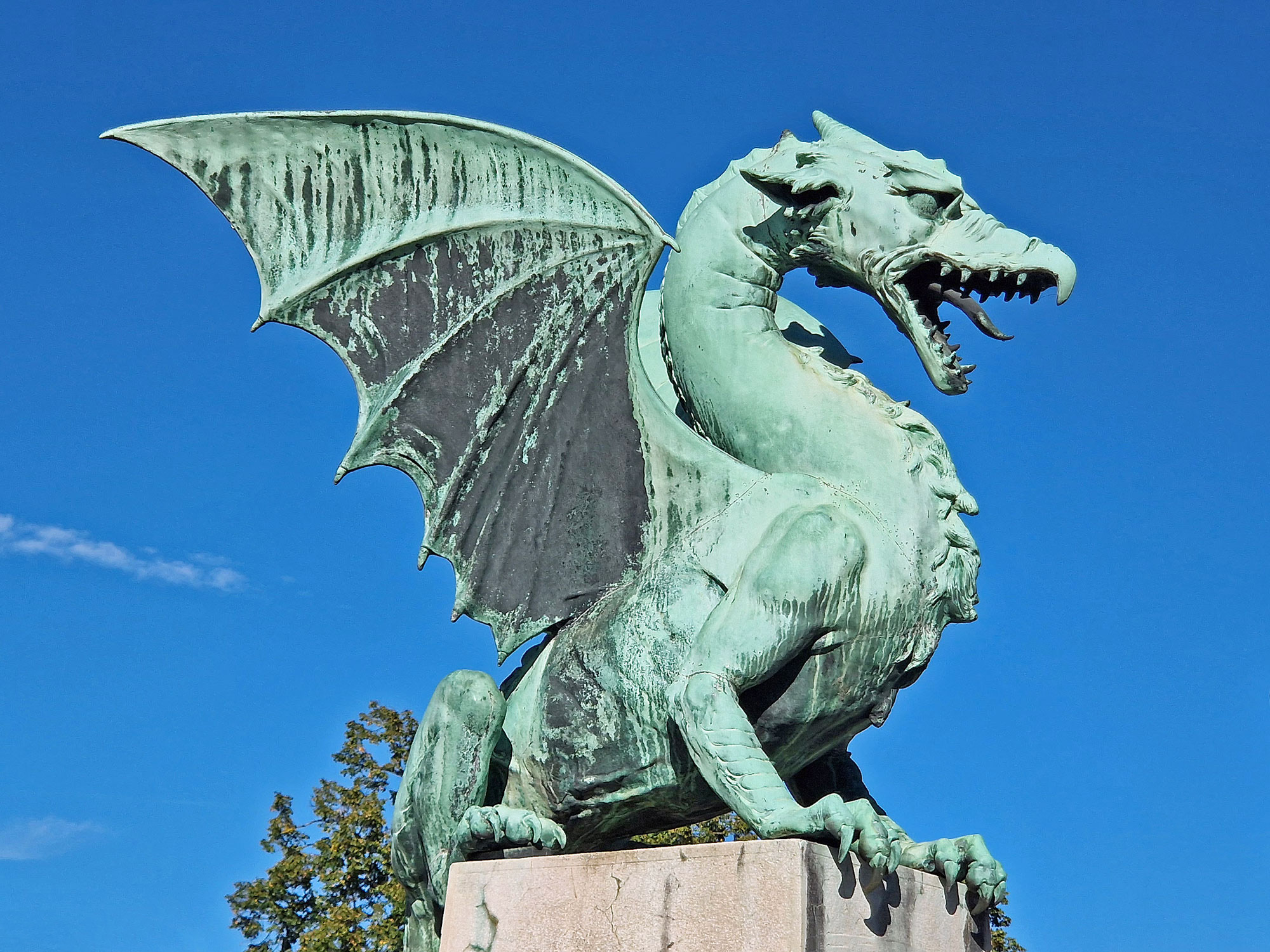 Ljubljana Laibach Drachenbrücke Drache