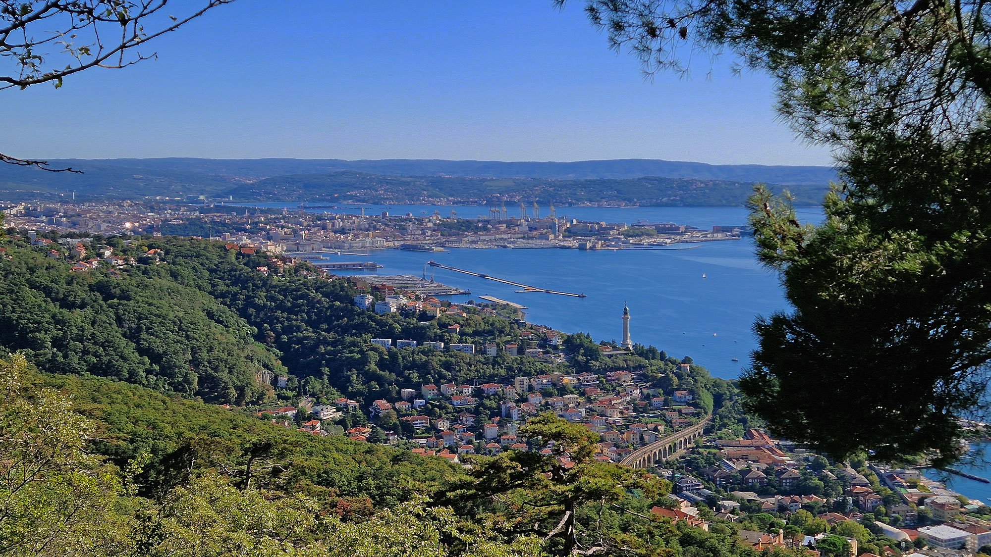 Triest Strada napoleonica Aussicht