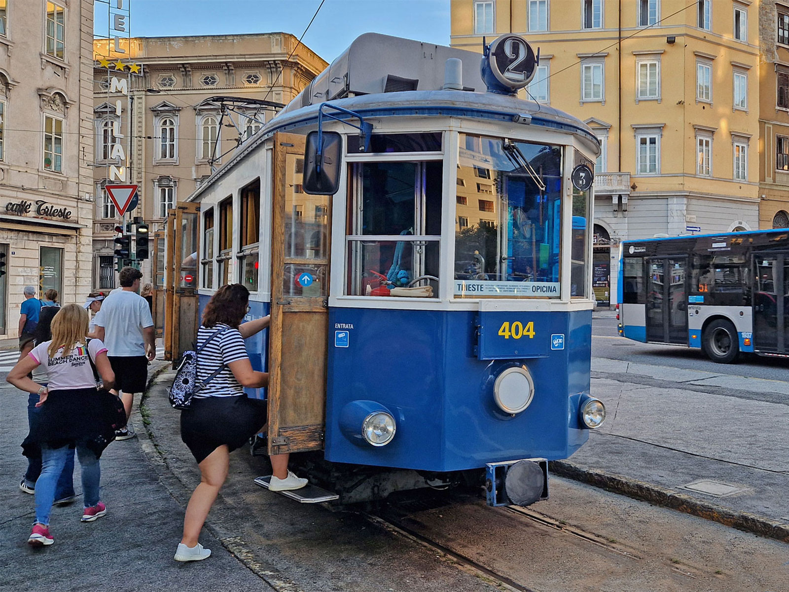 Triest Piazza Dalmazia Straßenbahn